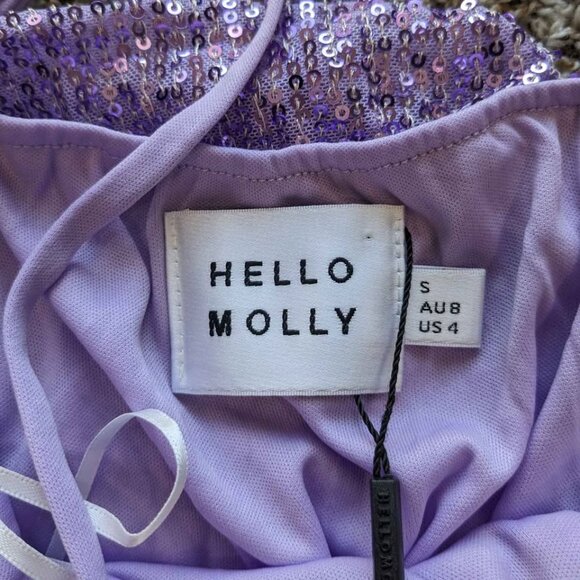Hello Molly Purple Sequin Mini Dress - Picture 5 of 10